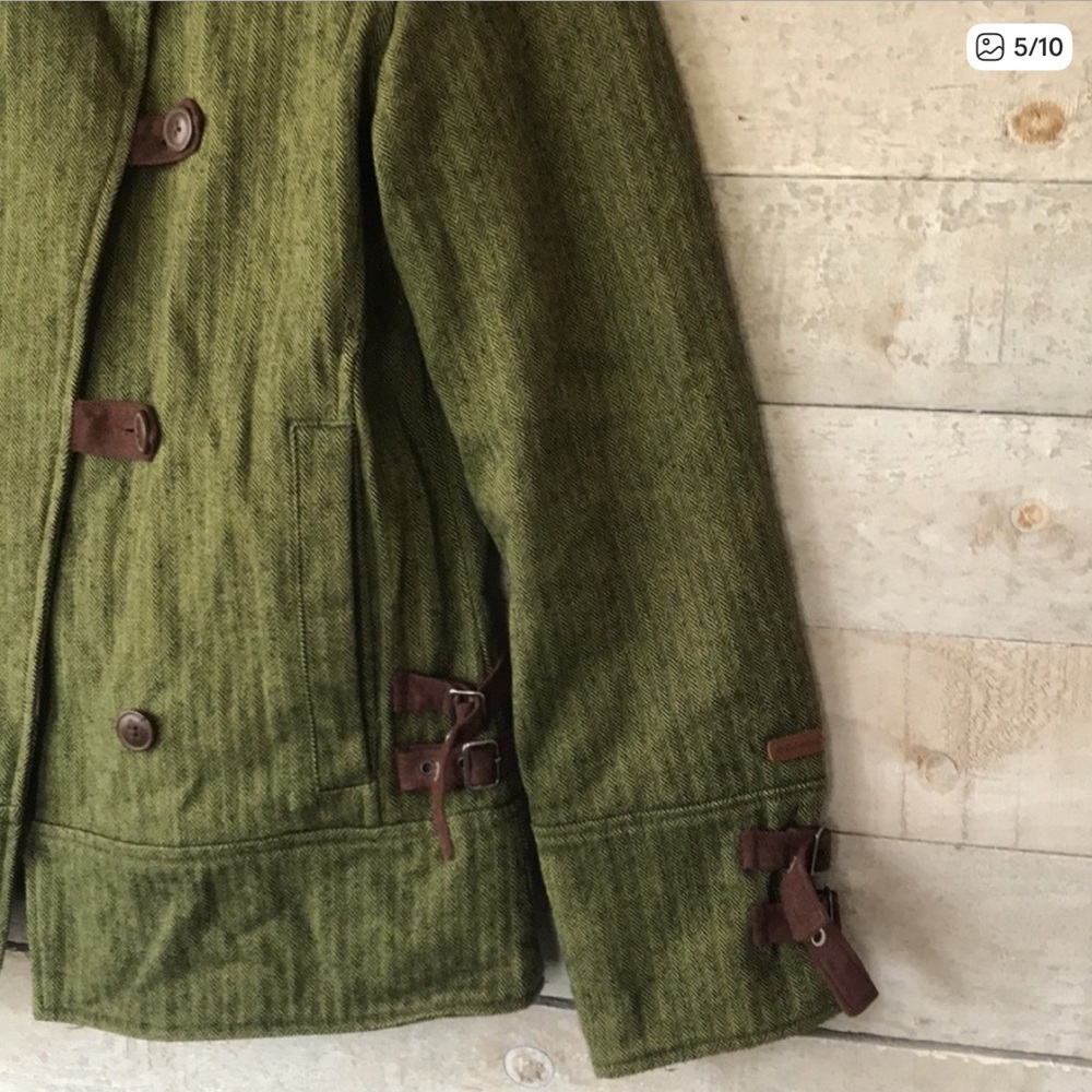 Columbia XCO Women's Equestrian Jacket Green Herringbone jacket - Picture 4 of 7